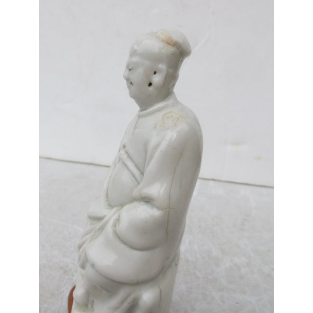 Chinese Antique Dehua Porcelain Blanc De Chine Wenchang Circa 18th For Sale - Image 3 of 11