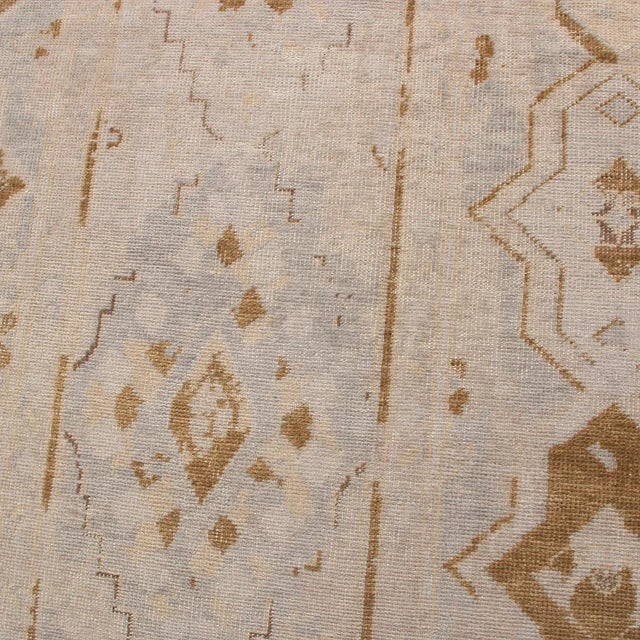 Not Yet Made - Made To Order Rug & Kilim’s Oversized Rayure Boheme Rug in Ice Blue and Gold, 14x20 For Sale - Image 5 of 8