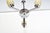 Mid-Century Modern Vintage Triple-Arm Chandelier in Chrome and Glass, 1950s For Sale - Image 3 of 10
