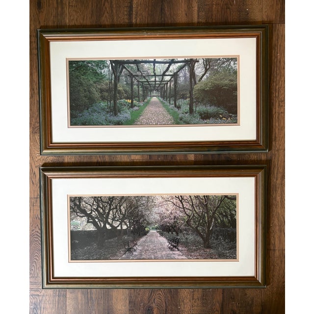 Contemporary Vintage Richard Berenholtz Framed Panoramic Garden Photography - Pair For Sale - Image 3 of 5