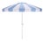 Buti 9 Ft Crank Umbrella, Baby Blue Cabana Stripe/White Pole For Sale