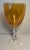 Gold 1970s Mid-Century Modern Amber Wine Goblets With Sculptural Clear Stems - Set of 4 For Sale - Image 8 of 8