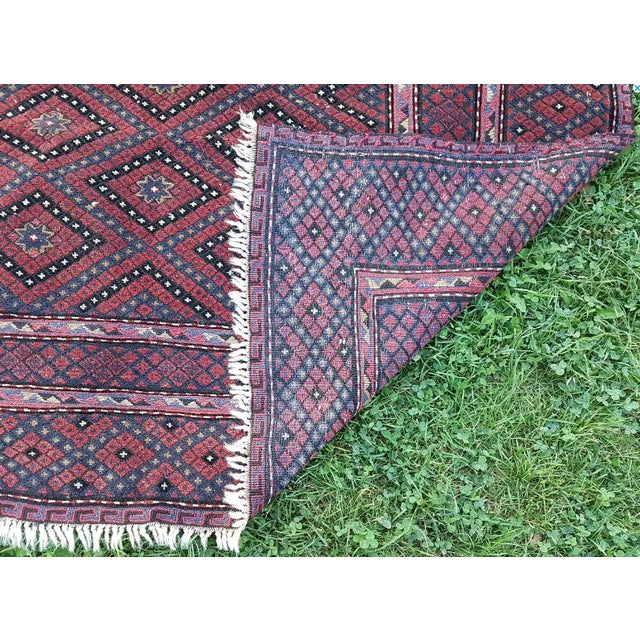 1970s Vintage Turkmen Afghan Baluch Rug - 4′4″ × 6′3″ For Sale In Philadelphia - Image 6 of 10
