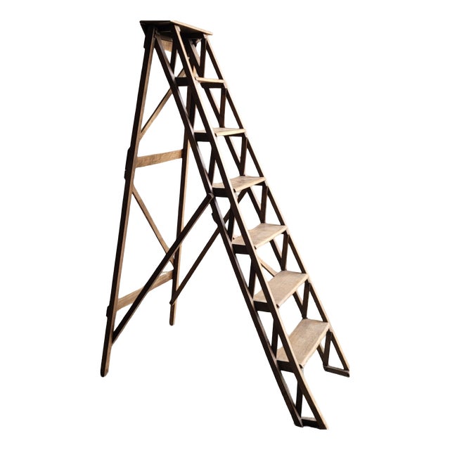 Library Step Stool, 1950s For Sale