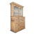 Antique English Pine Glazed Dresser Display Cabinet - Circa 1880 For Sale
