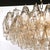 Modernist Hand-Blown Murano Smoked Glass Polyhedral Chandelier in Brass Fittings For Sale - Image 4 of 18