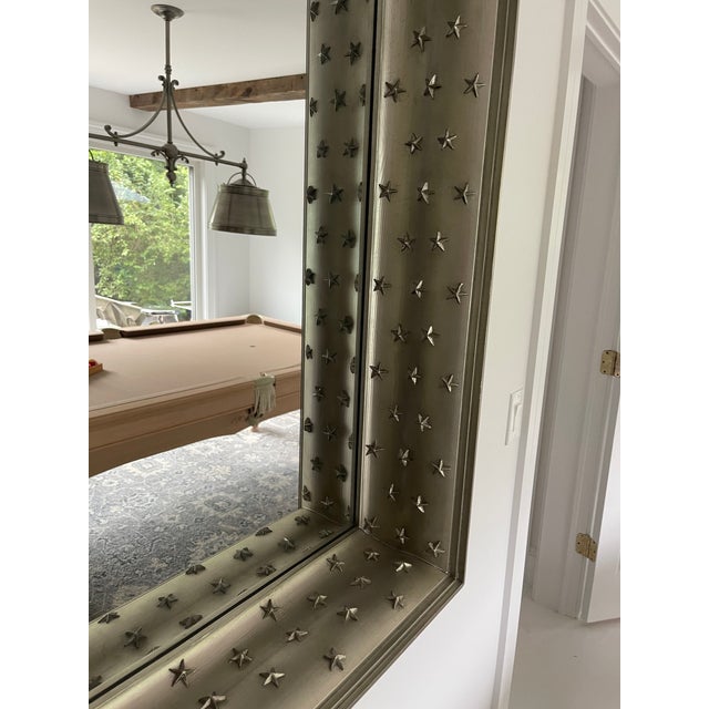 21st Century Bunny Williams Recessed Shadow Box Star Silver Mirror For Sale In New York - Image 6 of 8