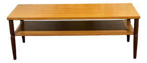 English Coffee Table, 1970s in Teak and Iroko