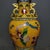 Pair of Monumental Chinese Yellow Cloisonné Dragon & Phoenix Vases - 24.7 LBS Total For Sale In Los Angeles - Image 6 of 10