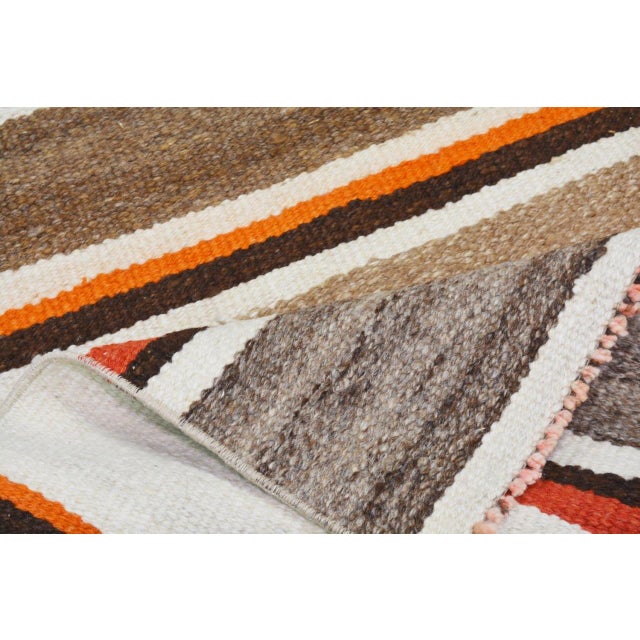 Vintage Turkish Tribal Kurdish Flatweave Kilim Rug,2'3"X6'4" For Sale - Image 4 of 4