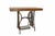 French console or side table made circa 1960. This table was assembled circa 1960 from a wrought iron base of sewing...