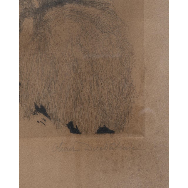 1920s Belgian Passe-partout Man Portrait With Gilded Wooden Frame For Sale - Image 4 of 18