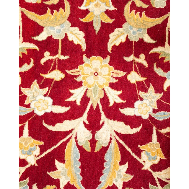 Traditional Mogul, One-of-a-Kind Hand-Knotted Area Rug - Red, 9' 3" x 12' 0" For Sale - Image 3 of 8
