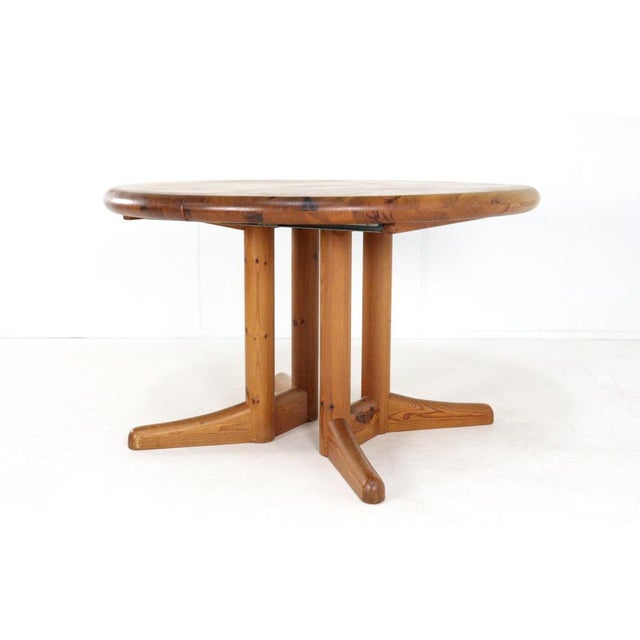 Pine Round Extendable Idom Dining Table from Vamdrup For Sale - Image 4 of 16