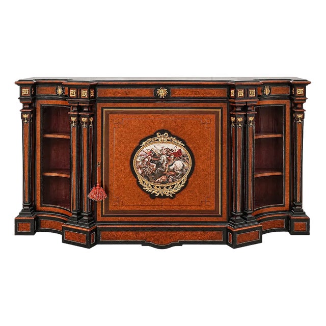 Superb Quality Antique French Walnut and Ebony Credenza, Server For Sale