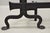 Black Antique Mission Arts & Crafts Wrought Iron Fireplace Andirons & Fender - 3 Piece Set For Sale - Image 8 of 12