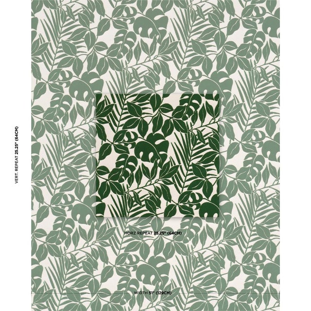 Miramar Indoor/Outdoor Velvet makes a splash with its graphic silhouettes of exotic leaves and fern fronds. A medium-scale...