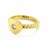 Contemporary David Yurman Diamond 18k Yellow Gold Heart Cable Ring, Size 6.5 For Sale - Image 3 of 7