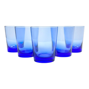 Libbey “Flare (Blue)” Set of 5 Tumbler Glasses