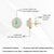 1.93cts Double Halo Diamond Set Paraiba Tourmaline Earrings in 14k Gold- A Pair For Sale - Image 12 of 16