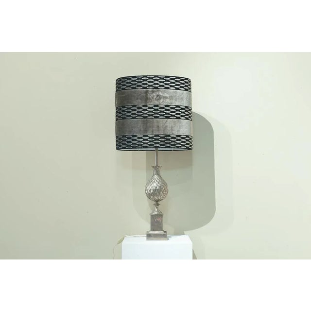Black Pineapple Desktop Lamp, 1970s For Sale - Image 8 of 13