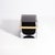 Mid-Century Modern Hand Blown Murano Box in Onyx Black With Brass Fittings For Sale - Image 3 of 9