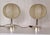 Vintage Bedside Lamps with Cocoon Shades by Alfred Wauer for Goldkant-Leuchten, 1960s, Set of 2, in Very Good conditions....