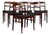 Leather and Rosewood Dining Chairs by Henning Kjærnulf, 1970s, Set of 6 For Sale
