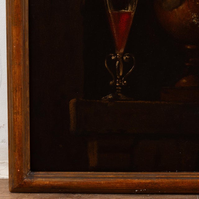 Textile 19th Century Large Dutch Oil on Canvas Still Life, Dated 1848 For Sale - Image 7 of 11