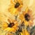 Vintage Mid Century Original Sunflowers in Wooden Bucket Painting on Board Signed by Artist For Sale - Image 4 of 7