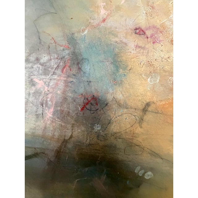 2020s Looking Down to See Up - Acrylic, Oil Pastel, Graphite on Canvas by Stephanie Visser For Sale - Image 5 of 5