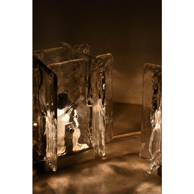 Murano Glass Table Lamps from Mazzega, 1970, Set of 2, in Flawless conditions. Designed 1970 to 1979 I have official proof...