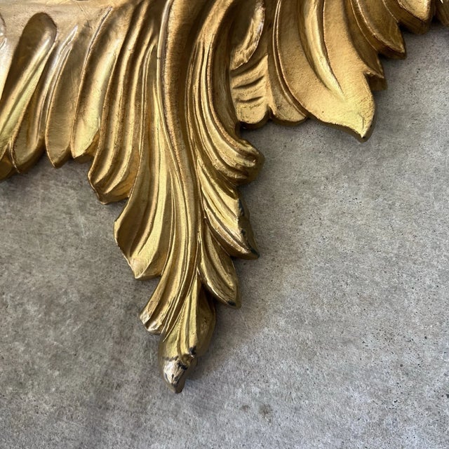 Mid 20th Century Vintage Italian Gilt Sunburst Mirror For Sale - Image 5 of 7