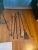 American Antique 19th Century Traditional Large Hand Forged Iron Fireplace Tools - 6 Piece Set For Sale - Image 3 of 11
