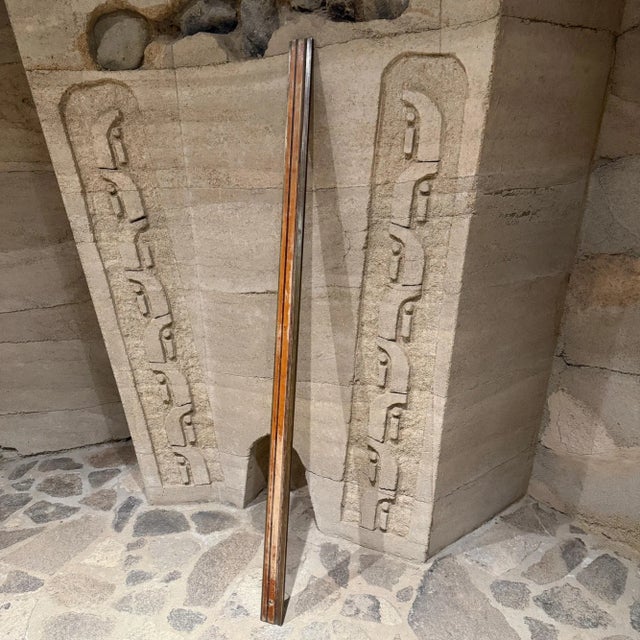 Contemporary Vintage Antique Ruler Straight Edge 6' Long Wallpaper Toll No 5 For Sale - Image 3 of 12