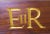 E 11 R Gold Monogrammed on Teak, from a Royal Vessel This interesting piece probably came from one of the Tenders for a...