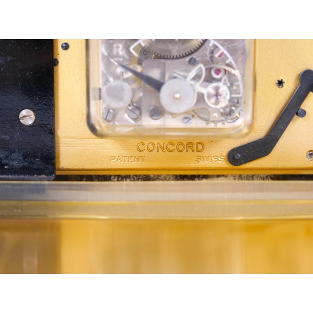 Tiffany & Co. Gilt Bronze Rectangular Desk Clock With Volumatic Dial, Circa 1960 For Sale - Image 12 of 14