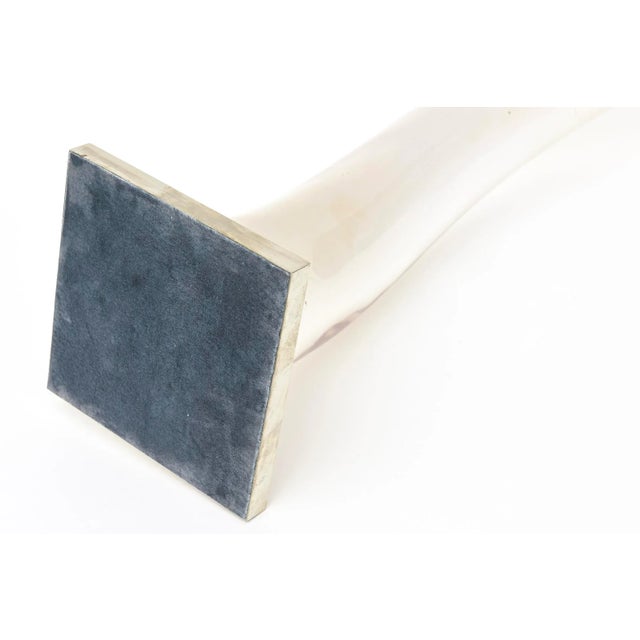 1970's Arched Gradient Lucite and Silver Plate Sculpture by Catherine Noll, France For Sale - Image 10 of 11