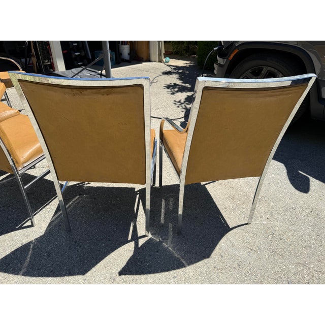 The Pierre Cardin for Dillingham Set of Six Dining Chairs is a stunning addition to any dining room, featuring a...