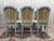 Louis XVI Chairs in Painted Wood and Velvet, 1970s, Set of 6 For Sale - Image 3 of 10