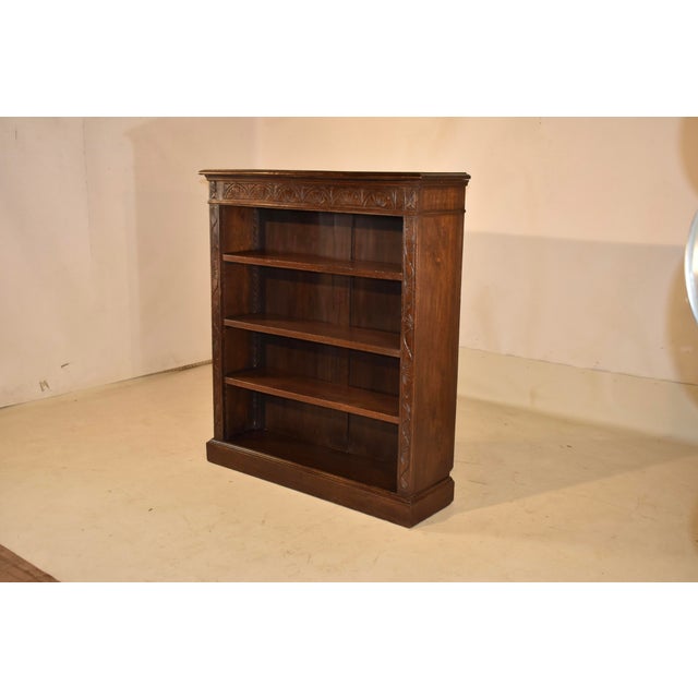 19th Century English Carved Bookcase For Sale - Image 4 of 6