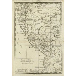 Map of the Western Coast of South America, 1780 For Sale
