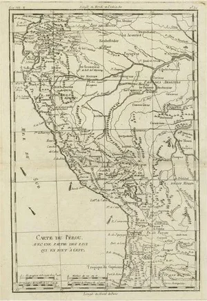 Map of the Western Coast of South America, 1780