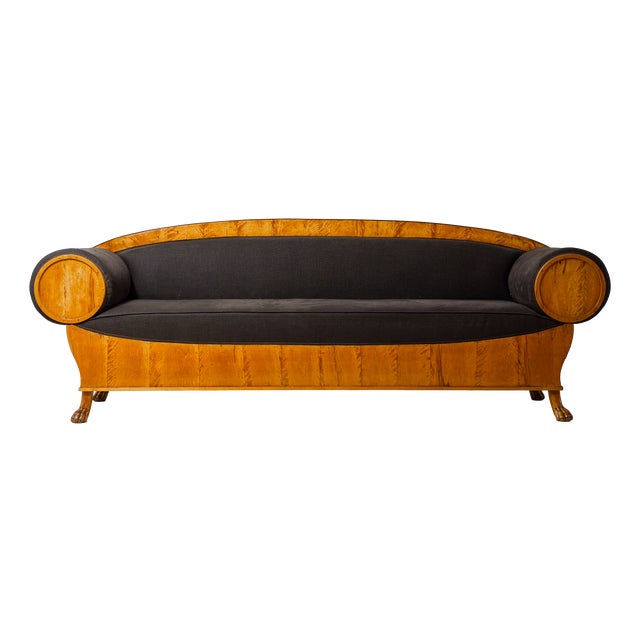 Art Nouveau Geometric Sofa, Sweden, 1920s For Sale