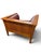 Mission 1970s Mission Style Wood and Leather Armchair For Sale - Image 3 of 4
