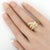 Contemporary Mid 20th Century Diamond Coiled Snake Ring 18K Yellow Gold Size 6.5 For Sale - Image 3 of 8