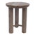 Custom Solid White Oak Side Table For Sale