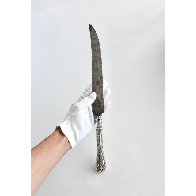 1900s Reed & Barton 1904 Art Nouveau Silverplated Serving Set, Ernest Meyers - 3 Piece For Sale - Image 12 of 16