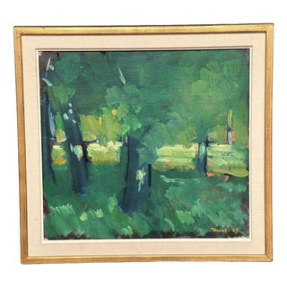 Kurt Rubank, Forest Grove, 1969, Oil Painting on Canvas, Framed For Sale