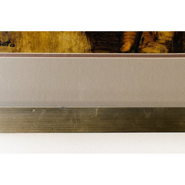 Wood 2000 Artist Signed Shota Voskanyan Nude Woman Oil Painting with Gold Tone Frame For Sale - Image 7 of 11